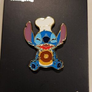 Loungefly Disney Lilo and Stitch Chef Donut Enamel Pin NEW
